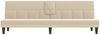 vidaXL Schlafsofa mit Getränkehaltern Creme Stoff 351866 Bild 4