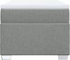 vidaXL Boxspringbett mit Matratze Hellgrau 100x200 cm Stoff 3285109 Bild 4