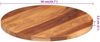 vidaXL Tischplatte Massivholz Akazie Rund 25-27 mm 50 cm 285973 Bild 5