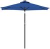 vidaXL Sonnenschirm mit LED und Stahlmast Azurblau 225x225x212 cm 4005073 Bild 4