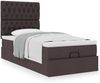 vidaXL Ottoman-Bett mit Matratze Dunkelbraun 90x200 cm Stoff 3313212 Bild 4