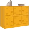 Sideboard, Kommode Senfgelb 99x39x73 cm Stahl j2855p Bild 4