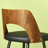 Signature Barstuhl aus schwarzem Vinyl L45 cm - AUSTIN - Blau Bild 2
