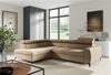 Ecksofa Schlafsofa Sofa TORONTO Stoff Element Beige Ottomane Links Bild 5