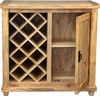 Barschrank Devi 90x90x45 aus Mangoholz Bild 4