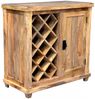Barschrank Devi 90x90x45 aus Mangoholz Bild 2