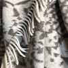 Jacquard Plaid "Snake" Python 130x180 cm 100% feine Merinowolle braun Bild 5