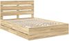 vidaXL Bettrahmen Sonoma-Eiche 140 x 200 cm Ingenieurs Holz 3411829 Bild 4