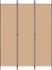 vidaXL 3-teiliger Raumteiler Beige 150 x 200 cm Stoff 42039207 Bild 4