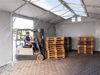 Lagerzelt 8x12 m Zelthalle Industriezelt mit Oberlicht 3m Seitenhöhe PVC Plane 850 N grau 100% wasserdicht mit Hochziehtor Bild 5