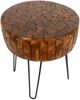 Teak Beistelltisch Sophie mit Haarnadel Beinen Bild 3