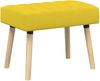 vidaXL Kanalgepolsterte Bank Helles Gelb 60 x 40 x 45 cm Stoff 42038469 Bild 2