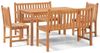 vidaXL 5-tlg. Garten-Essgruppe Massivholz Teak 3157152 Bild 2