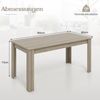Esstisch Holz 160 x 80 cm großer Tisch rechteckiger Küchentisch Speisetisch Natur Bild 3