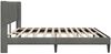 vidaXL Bettrahmen mit Kopfteil Dunkelgrau 200 x 200 cm Samt 42027528 Bild 5