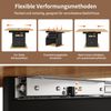 Ausziehtisch 110–140 cm mit Stauraum, ausziehbaren Tabletts, Soft-Close, MDF Esstisch erweiterbar modern Bild 5