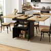 Ausziehtisch 110–140 cm mit Stauraum, ausziehbaren Tabletts, Soft-Close, MDF Esstisch erweiterbar modern Bild 3