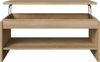 FORTE Couchtisch Couchtisch, Ablage, Stauraum, als Esstisch nutzbar, höhenverstellbar, B/H/T 100/45,7/56 cm Bild 3