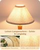 EDISHINE Nachttischlampe mit Massivholzsockel & Leinen-Lampenschirm, LED wechselbar, Warmweiß, Höhe 34 cm, inkl. 4W LED-Leuchtmittel, für Fensterbank, Geschenk Bild 4