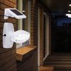 LED Solar Wandleuchte, Bewegungsmelder, schwenkbar, weiß Bild 2