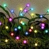 MUPOO LED-Lichterkette Solar-Gartenleuchten Kugeln 6/8/10 Glühbirnen,LED-Lichterkette,2er Set, Solar-Schwenkleuchte für Yard Patio Pathway Dekoration Bild 4