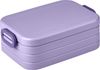 Mepal Brotdose Midi - Bento Box für 2 Sandwiches oder 4 Brotscheiben - Lunchbox für kleine Snacks & Reste - Erwachsene Essenbox mit Fächern - Vivid lilac Bild 2