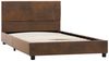 vidaXL Bettgestell Braun Wildleder-Optik 90x200 cm 284780 Bild 2