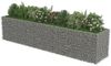 vidaXL Gabionen-Hochbeet Verzinkter Stahl 450×90×100 cm 143552 Bild 3