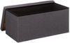 Sitzhocker mit Ablagefach, schwarz Bild 3