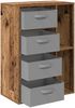 vidaXL Sideboard mit Schubladen Altholz 60 x 33,5 x 84 cm 8000474 Bild 5