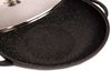 WOK Wokpfanne Woktopf Silikongriffe Induktion 36cm Aluguss mit Deckel Bratpfanne Marmorbeschichtung Bild 5