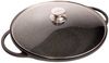 WOK Wokpfanne Woktopf Silikongriffe Induktion 36cm Aluguss mit Deckel Bratpfanne Marmorbeschichtung Bild 2