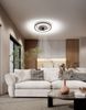 LED Deckenleuchte mit Ventilator Cloudy Ø 48 cm 55W warmweiß-kaltweiß Bild 4