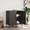 vidaXL Sideboards 2 Stk. Schwarz 36x39x79 cm Stahl 843013 Bild 3