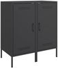 vidaXL Sideboards 2 Stk. Schwarz 36x39x79 cm Stahl 843013 Bild 2