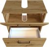 Waschbeckenunterschrank >Manchester< (B/H/T: 60x55x35 cm) in wotaneiche aus MDF Bild 4