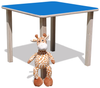 ELI Kindertisch - mit Bunter Tischplatte - Quadratisch - Blau Bild 2