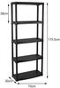 Stabiles Standregal 5 Ablagefächer bis 20kg je Boden, 175,5 x 70 x 30 cm Bild 5