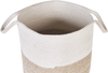 Textilkorb Baumwolle weiß beige 2er Set PAZHA Bild 5