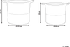 Textilkorb Baumwolle weiß beige 2er Set PAZHA Bild 2