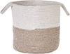 Textilkorb Baumwolle weiß beige 2er Set PAZHA Bild 4