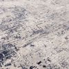 Kurzflor-Teppich Velours | Wohnbereich-Teppich pflegeleicht | Bodenbelag allergikerfreundlich | Abstrakte Bordüre | Dunkelblau 120x170cm Gesamthöhe 1,3cm | TIBER-Rieti von Kadima Design Bild 5