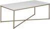 Couchtisch >Alisma< in weiss, Marmor - 120x46x60cm (BxHxT) Bild 2