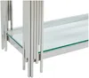 Vente-unique - NOMELANO Konsole Glas Silberfarben - B 43,5 cm x H 78 cm x L 123,5 cm Bild 5