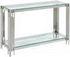 Vente-unique - NOMELANO Konsole Glas Silberfarben - B 43,5 cm x H 78 cm x L 123,5 cm Bild 3
