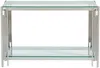 Vente-unique - NOMELANO Konsole Glas Silberfarben - B 43,5 cm x H 78 cm x L 123,5 cm Bild 2