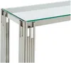 Vente-unique - NOMELANO Konsole Glas Silberfarben - B 43,5 cm x H 78 cm x L 123,5 cm Bild 4