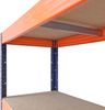 shelfplaza PRO 200x90x45 cm Schwerlastregal in blau-orange mit 6 Böden und 166 kg Traglast pro Boden Bild 2