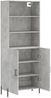 vidaXL Highboard Betongrau 69,5x34x180 cm Holzwerkstoff 3189265 Bild 4