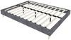 Modern minimalist bed frame, 160*200CM, gray, Dutch velvet material, low box, modern style bedroom furniture, does not include gas lift, does not include headboard and mattress. Bild 4